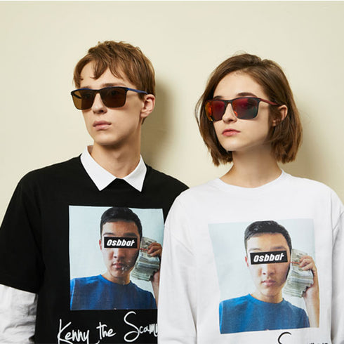 Square Metal  Women  and Men Sunglasses Vasco